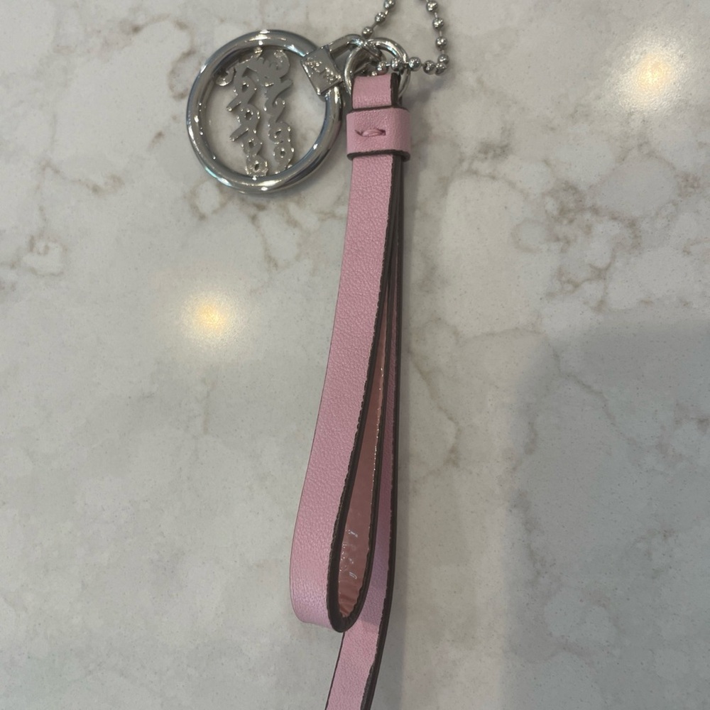 Coach Pink and Silver Keychain - Picture 2 of 2